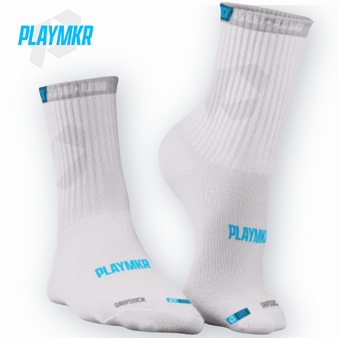 Playmkr Grip Sock White