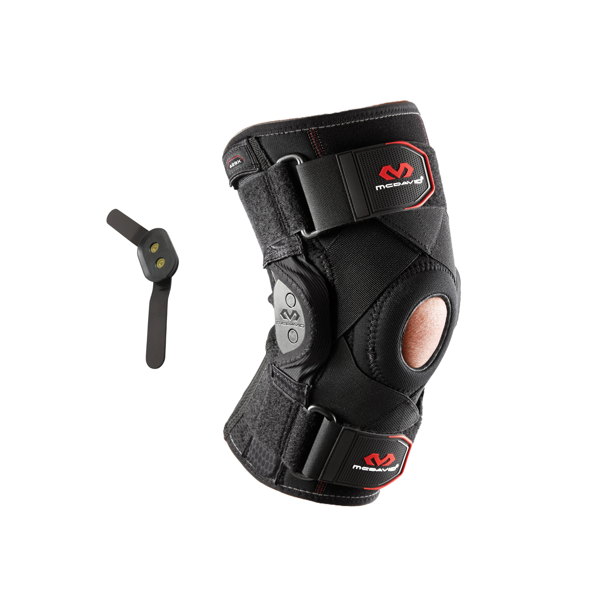 McDavid Hinged Knee Brace with Crossing Straps - Premium from McDavid - Shop now at Reyrr Athletics