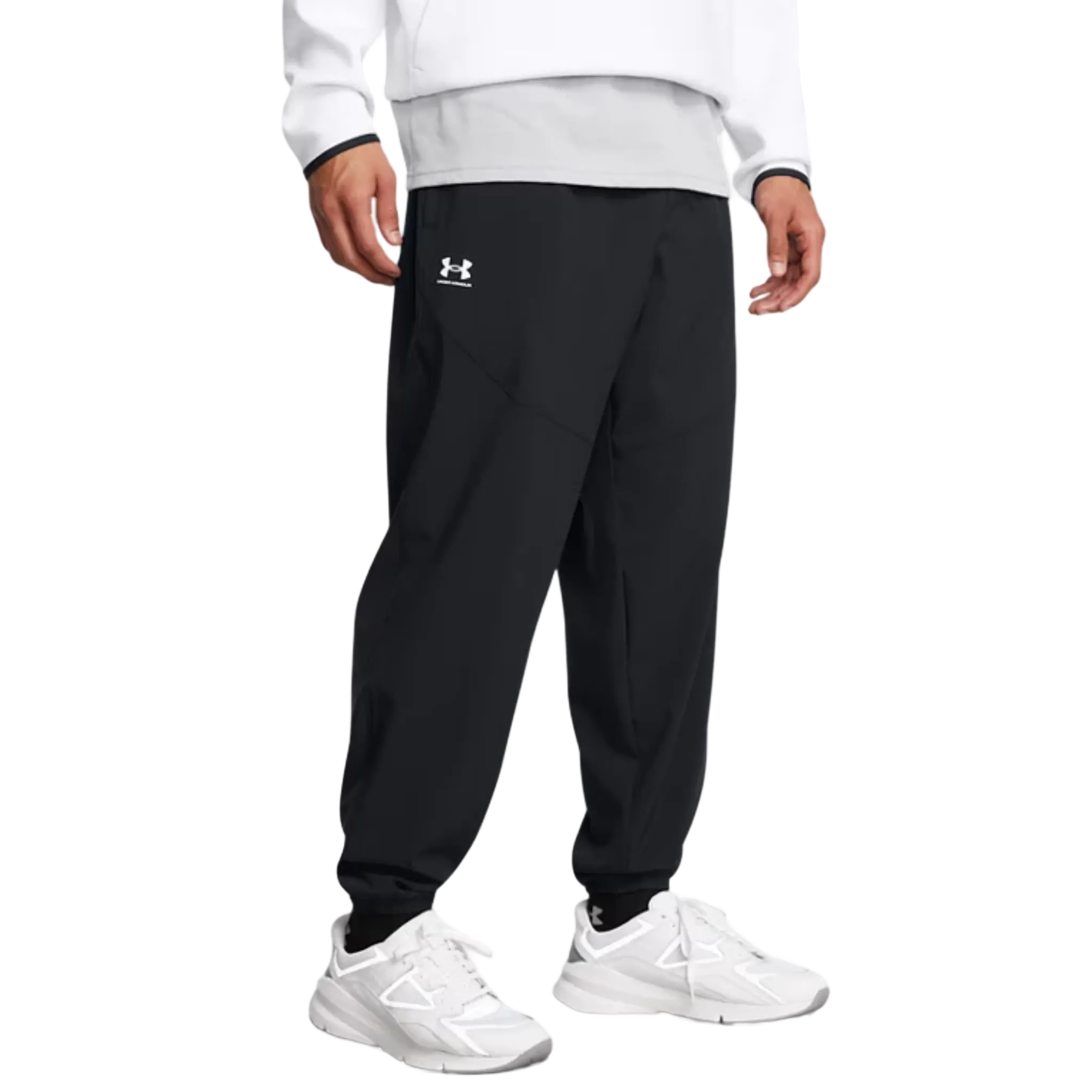Under Armour UA Vibe men's woven joggers, style 1386557, cuff and pocket detail