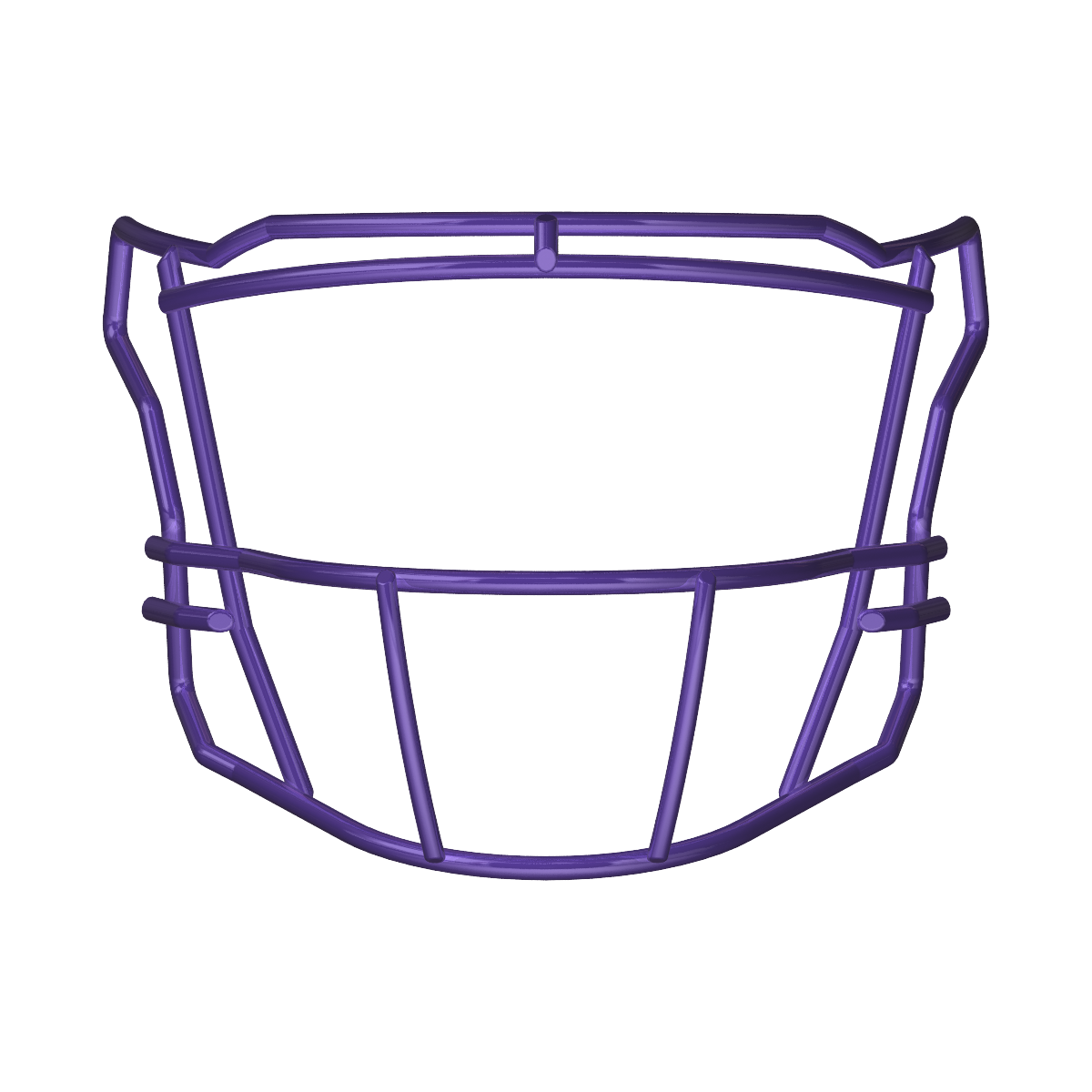 Riddell SF-2BD-SW purple facemask for SpeedFlex helmets with thinner bars for wide vision and impact reduction