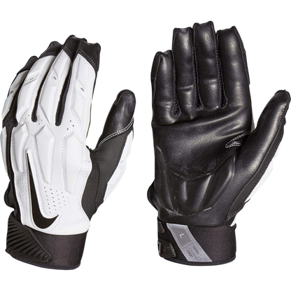 Nike D Tack 6.0 FG lineman gloves with gel padding and sticky Hydragrip palms for maximum protection and grip.