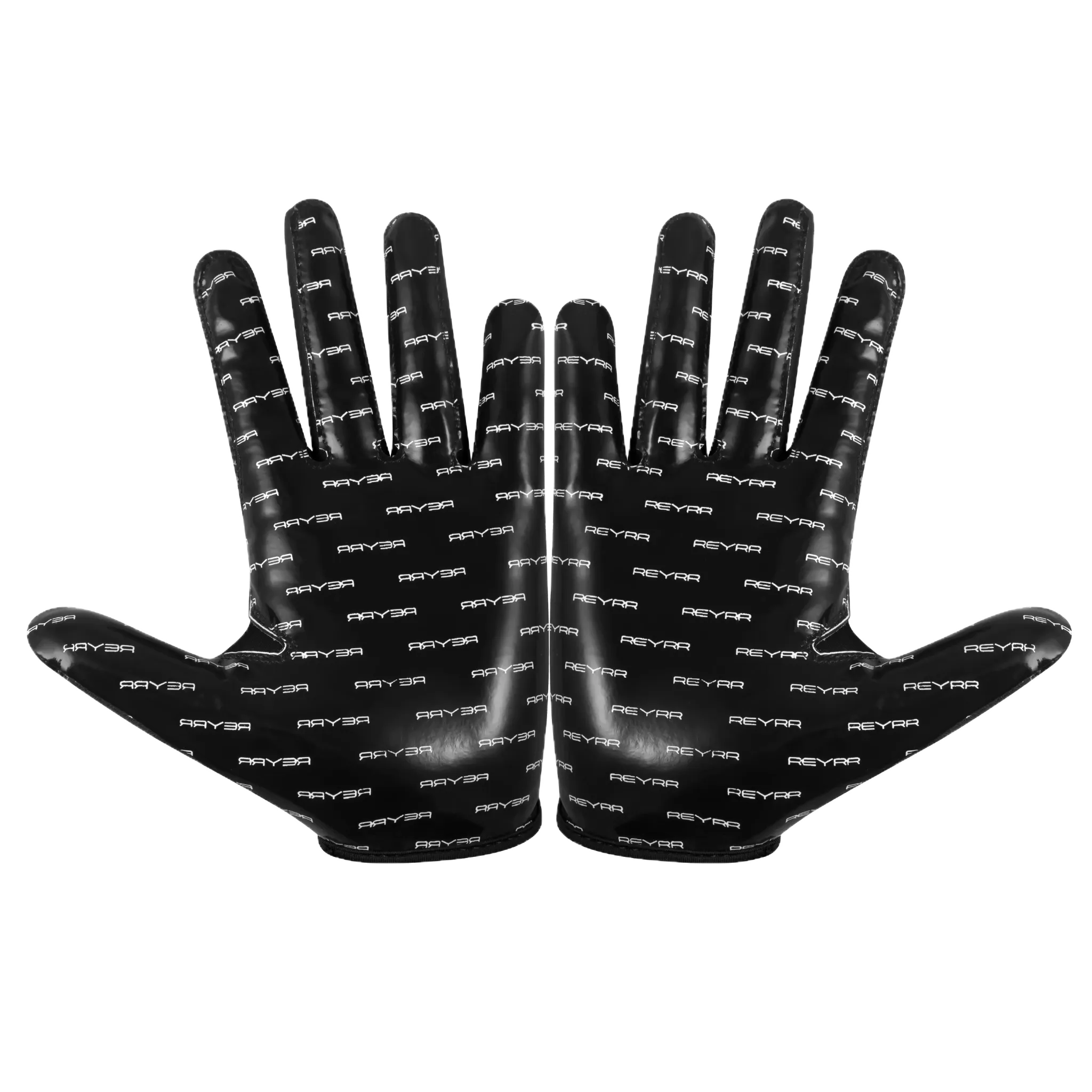 Reyrr ONE gloves black with enhanced silicone grip and breathable nylon back for athletic performance