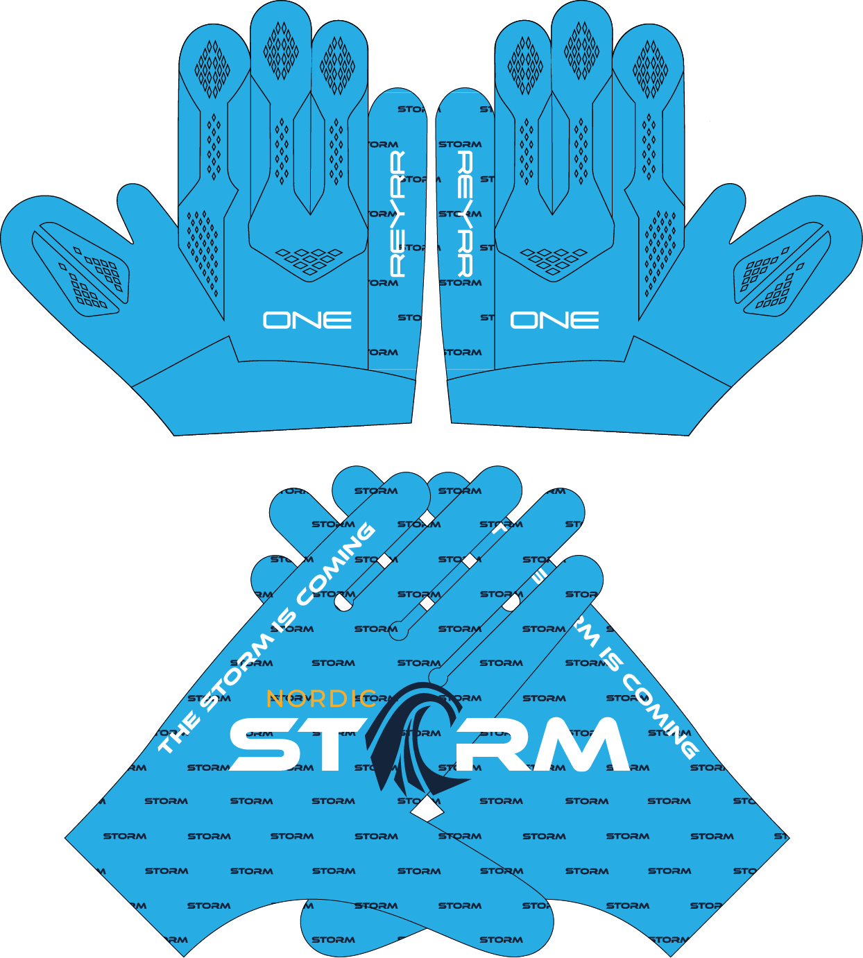 Reyrr X Nordic Storm Custom Gloves - Premium  from Reyrr Athletics - Shop now at Reyrr Athletics