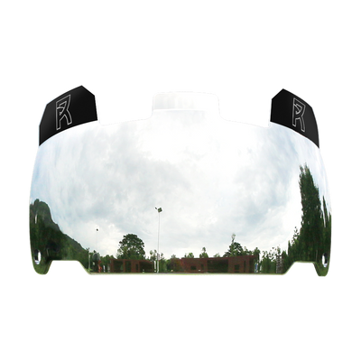 Reyrr VISION Chrome Mirror football visor, 4.8% VLT, brightest sun, fits Riddell, Schutt, Xenith, and VICIS helmets