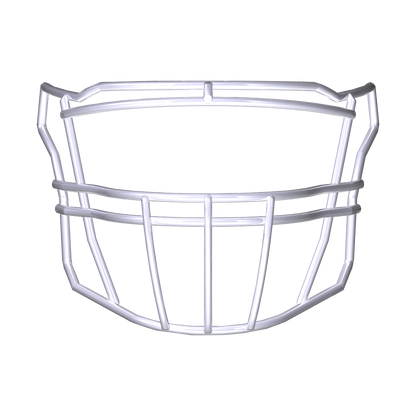 Riddell SF-2BDC white football facemask compatible with SpeedFlex platform for linebackers and linemen, sold without hardware kit.