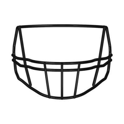 Riddell S2B-HS4 black football helmet faceguard isolated on white background