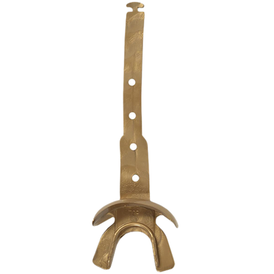 Vettex Doubleguard football mouthguard with adjustable strap and lip protection in brown