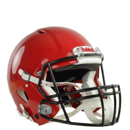 Riddell Speed Icon football helmet in red with black facemask and advanced internal padding system